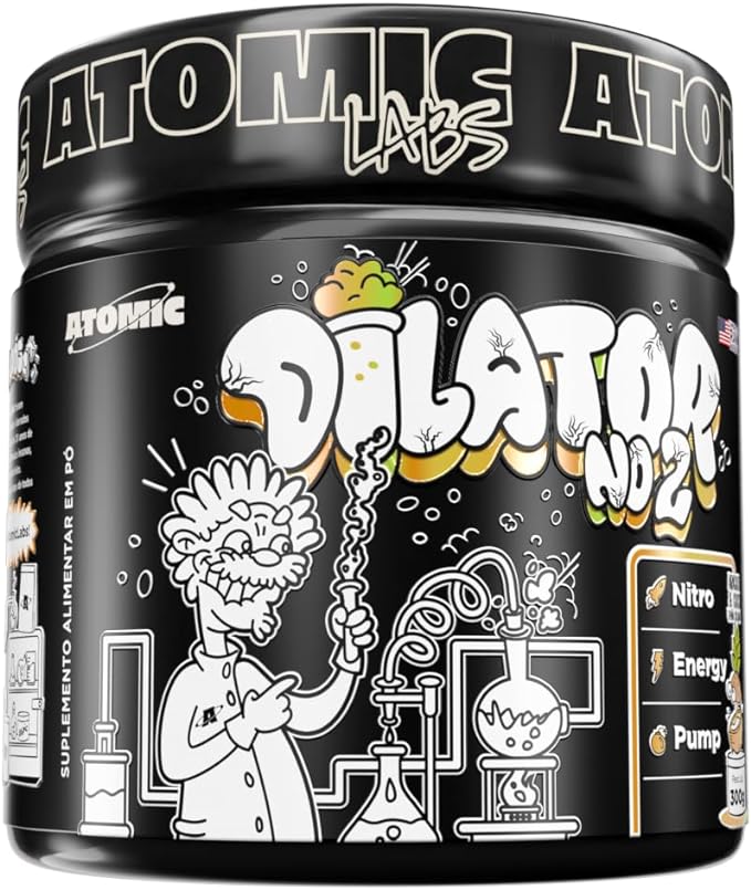 dilator no2 atomic labs - pre treino para tomar a noite